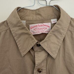 Filson Khaki Casual Shirt Made In USA